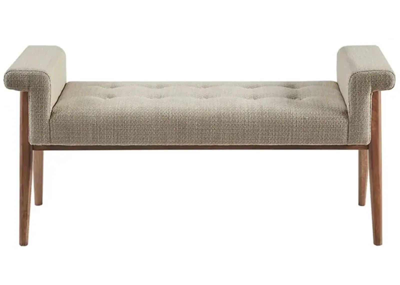 Gracie Mills Jackson Upholstered Accent Bench with Button Tufted Seat