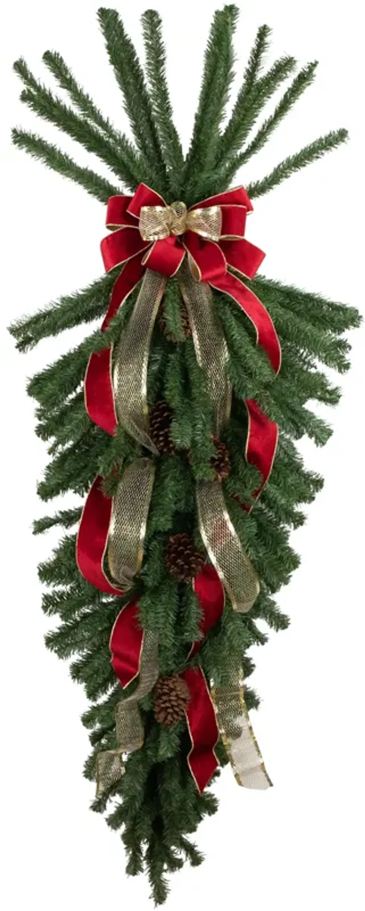 60" Canadian Pine Artificial Christmas Teardrop Swag - Unlit