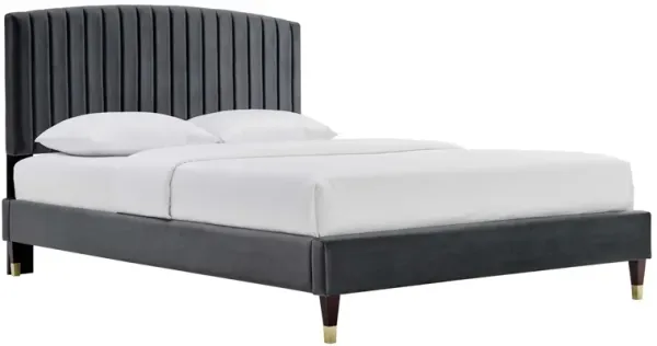 Modway - Alessi Performance Velvet Queen Platform Bed