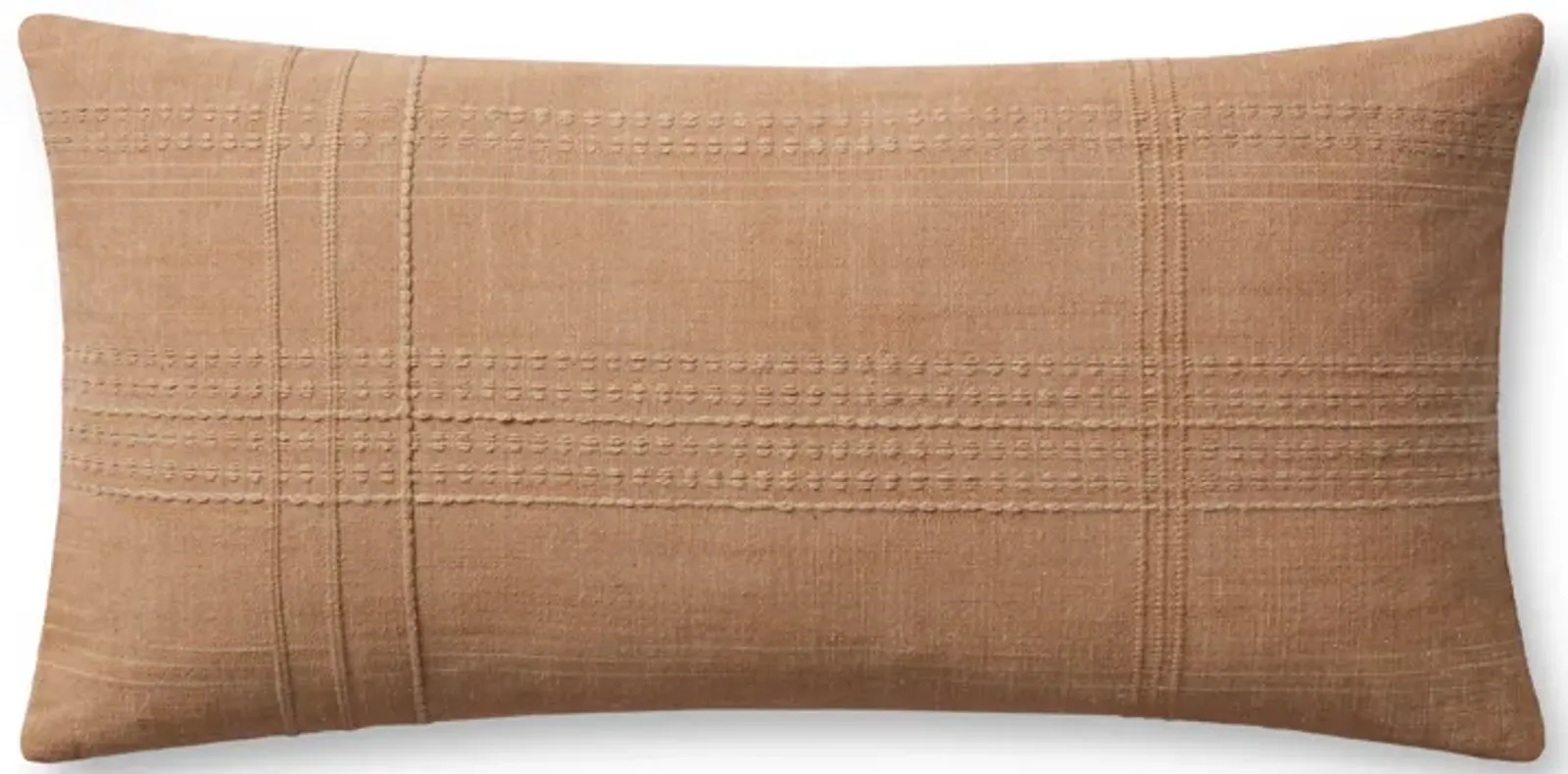 Jordan PMH0049 Terracotta 12''x27'' Polyester Pillow by Magnolia Home by Joanna Gaines x Loloi