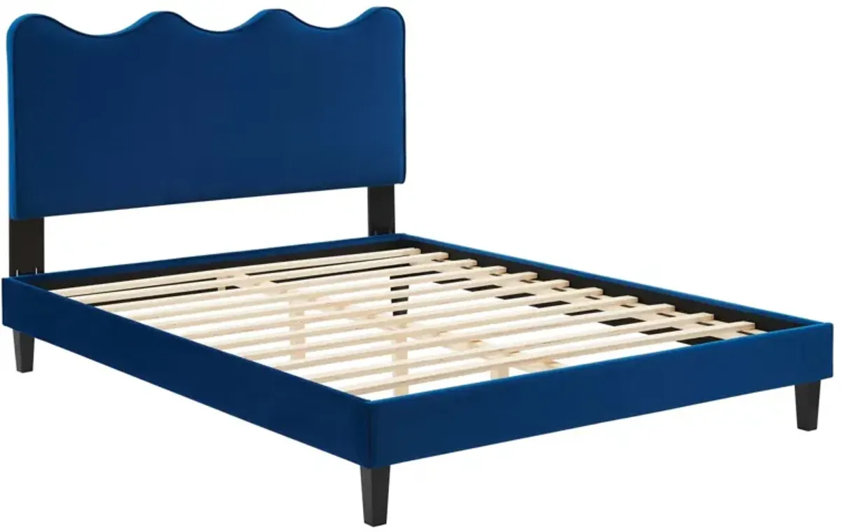 Modway - Current Performance Velvet King Platform Bed