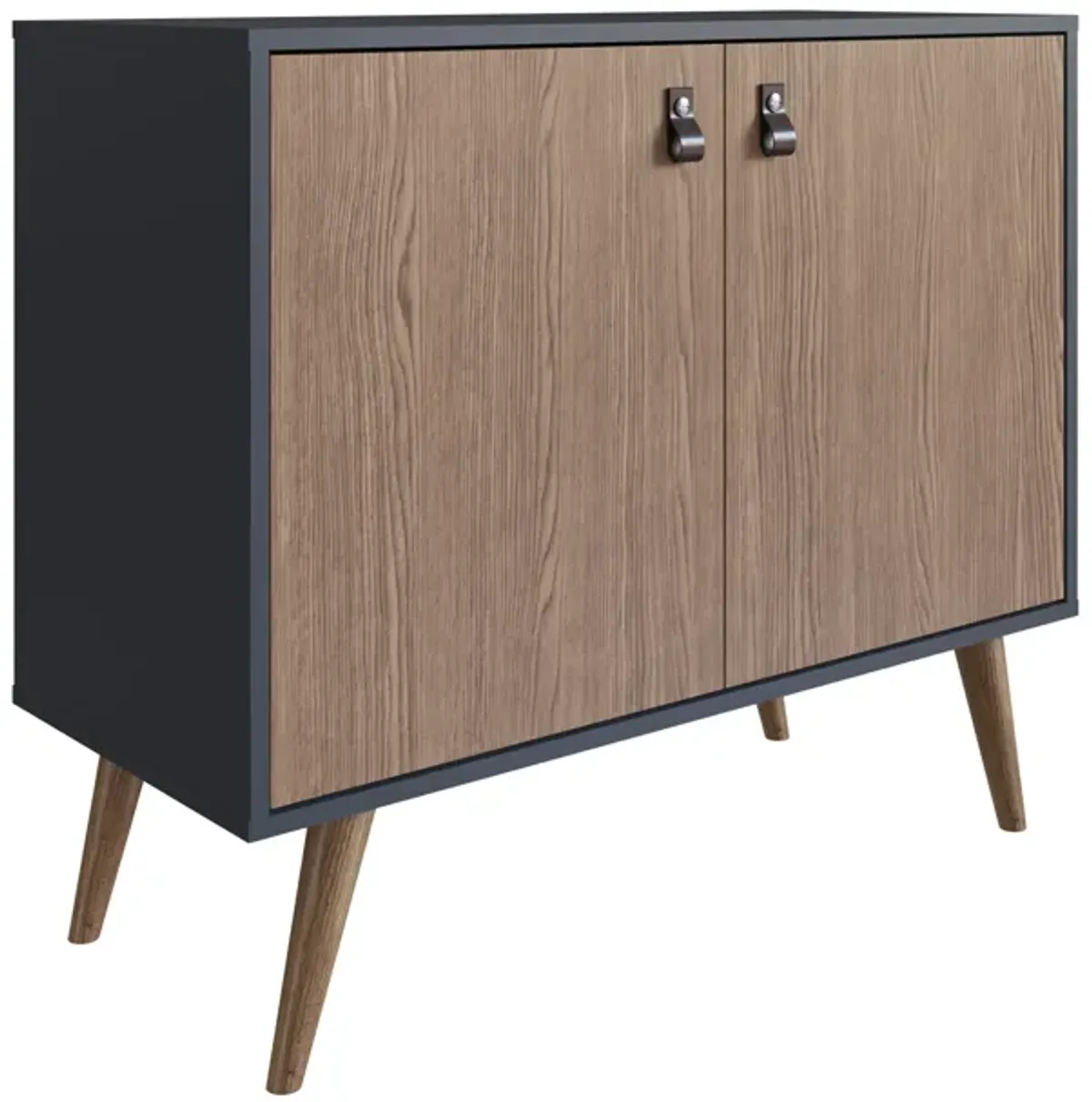 Amber Blue and Brown Accent Cabinet