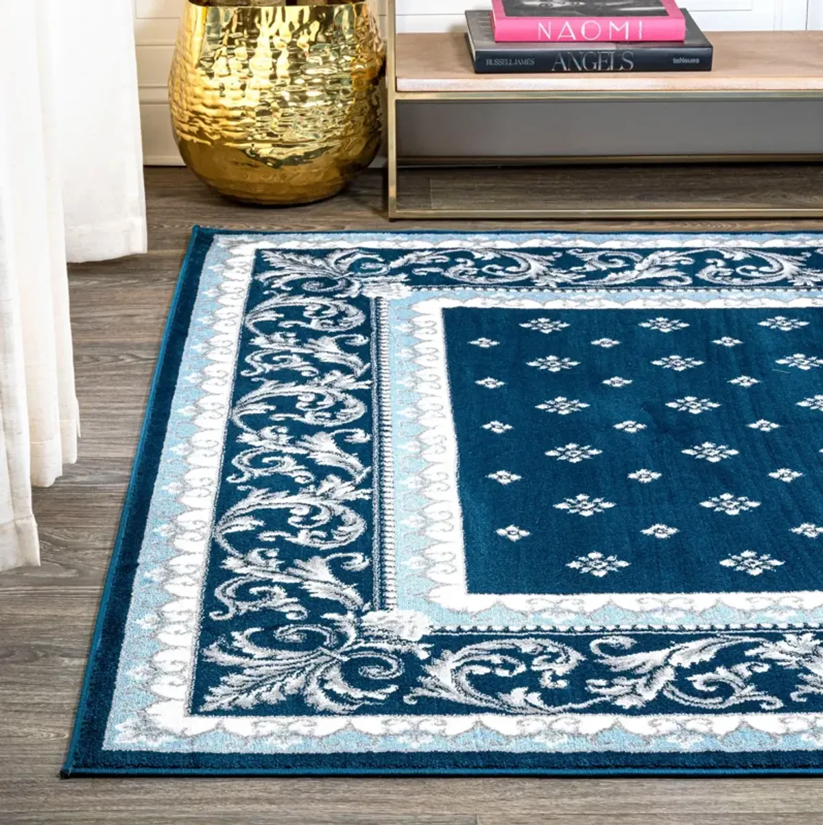 Acanthus French Border Area Rug