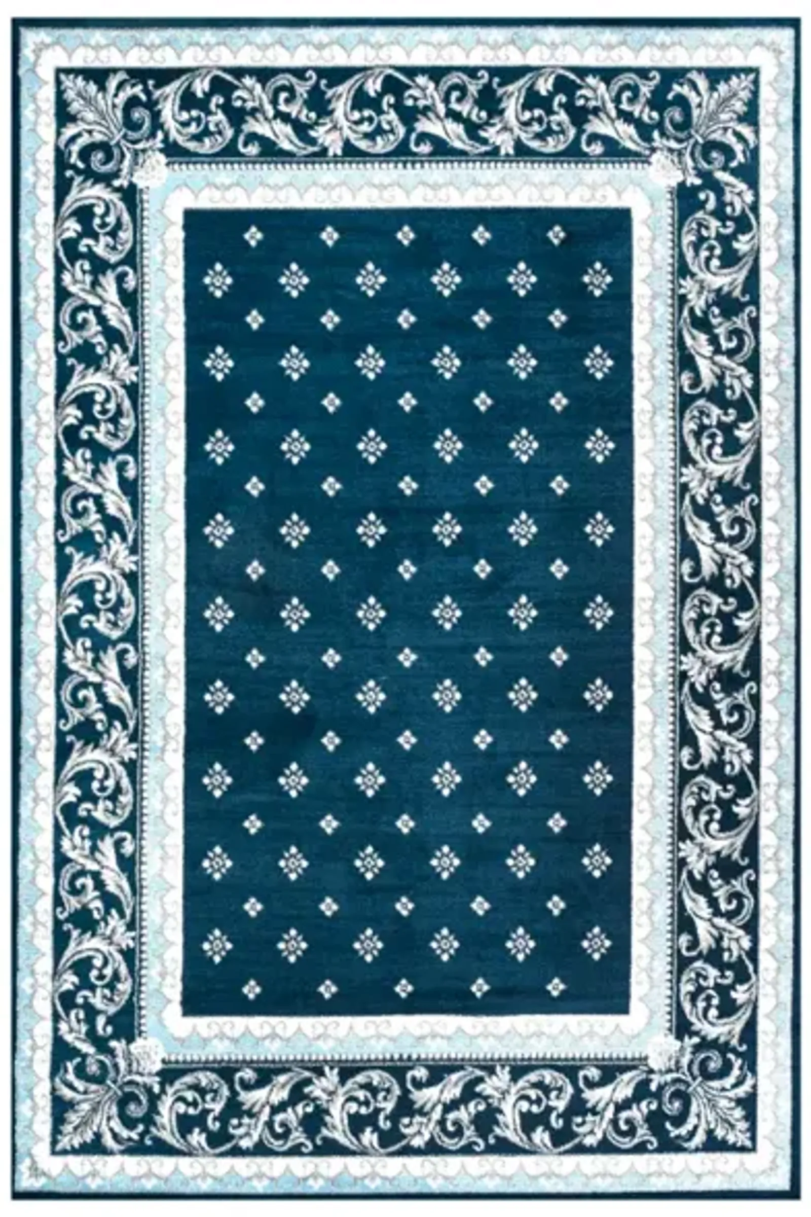 Acanthus French Border Area Rug