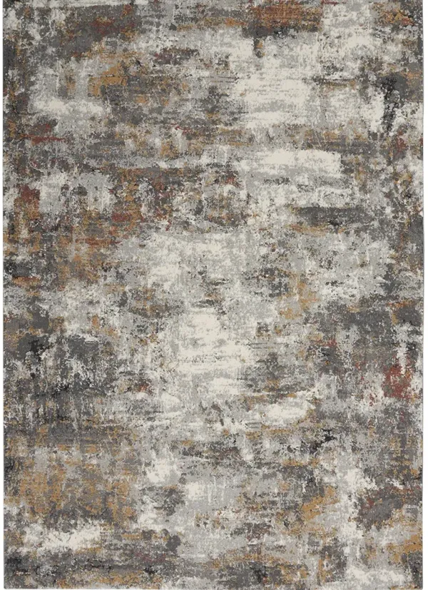 Tangra TNR03 Gray/Multicolor 5'3" x 7'3" Rug