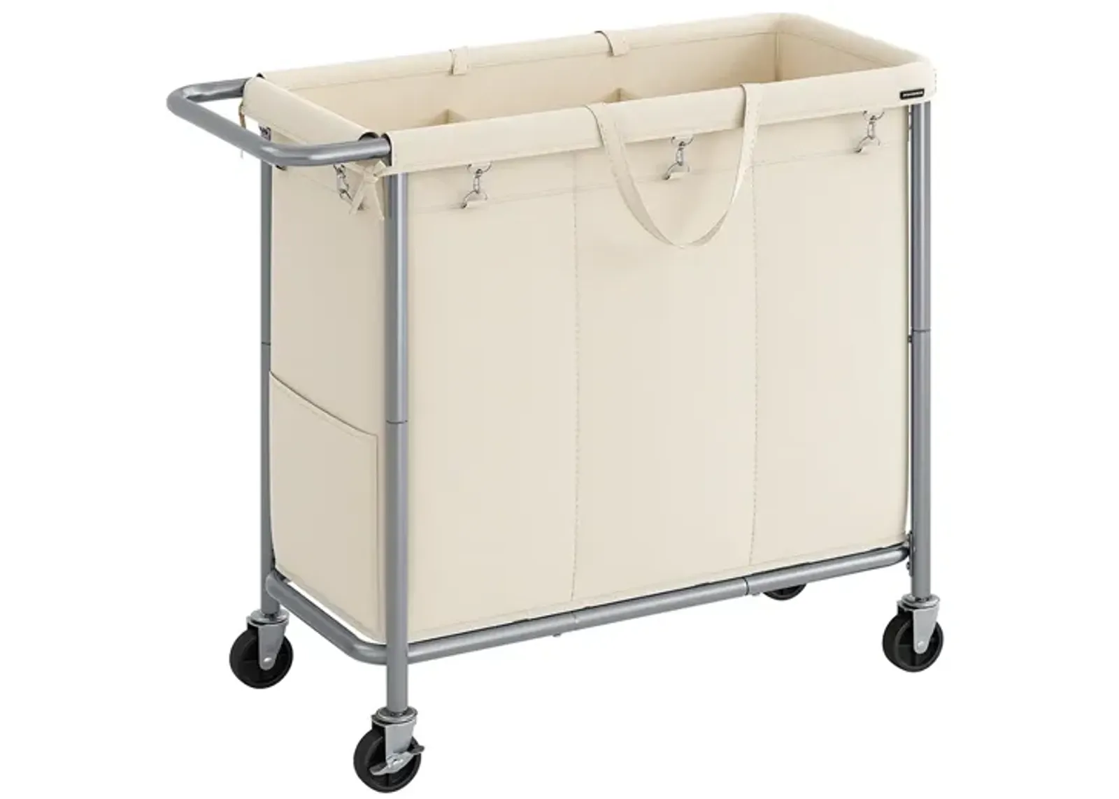 Laundry Basket with Wheels, Rolling Laundry Hamper