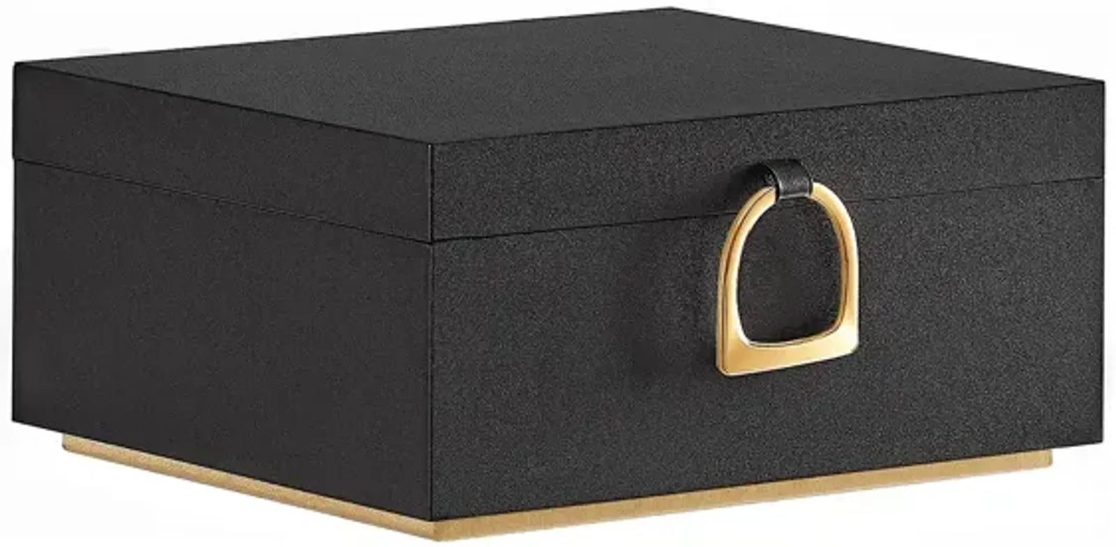 2-Layer Jewelry Box with Handle for Stylish and Portable Storage