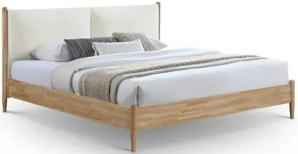 Meridian Furniture Arbor Cream Fabric King Bed