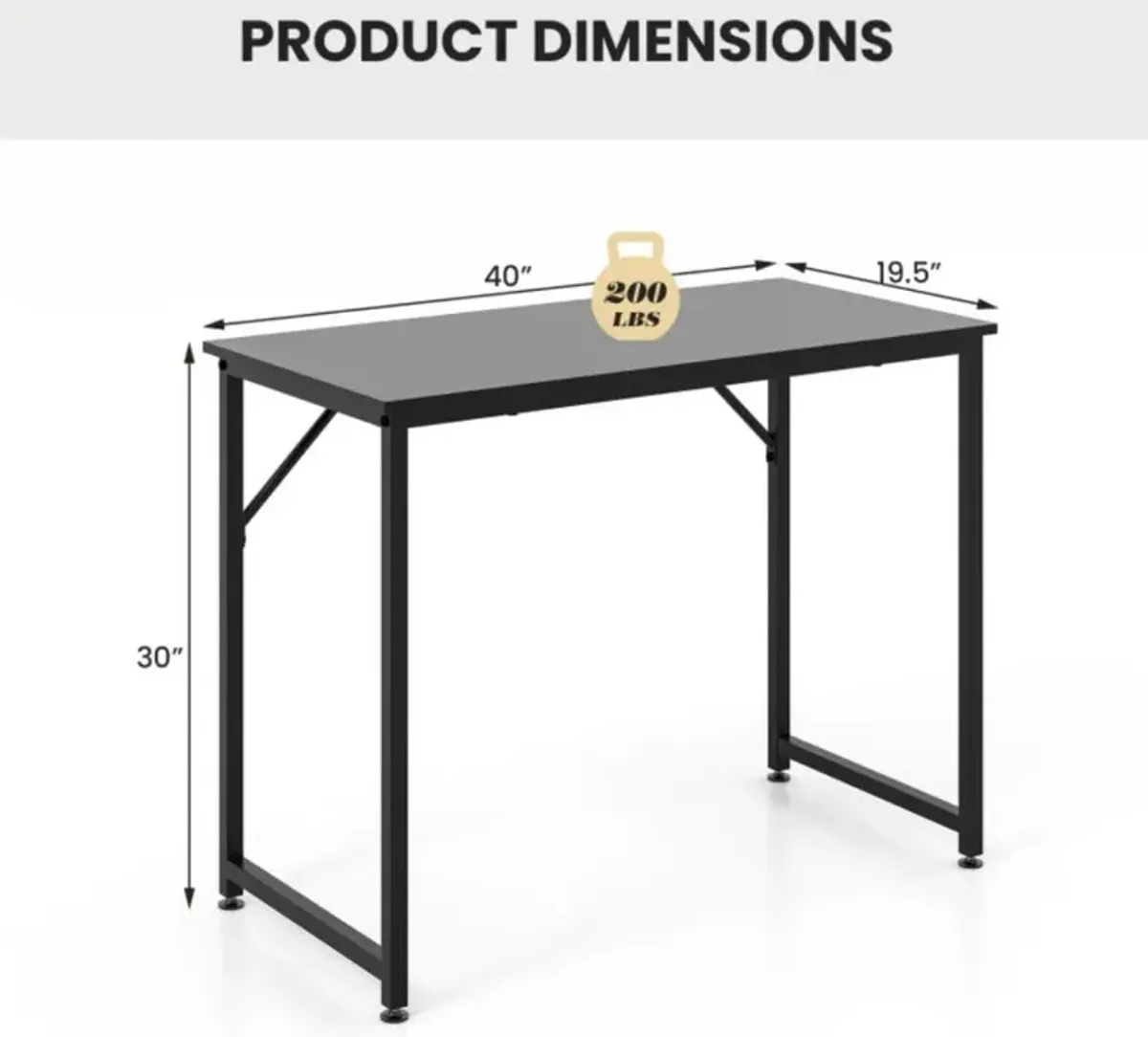 L Shaped Computer Desk and Writing Workstation for Home and Office