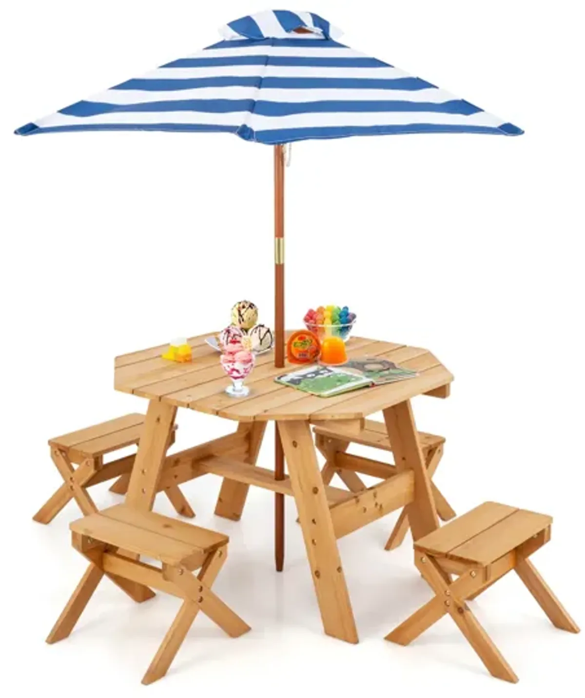 Kids Wooden Table Set – Child-Sized Furniture for Play, Study, and Activities