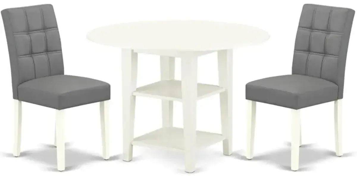 3 Piece contain A Dining Table Set Wood Table