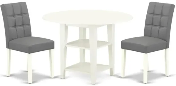 3 Piece contain A Dining Table Set Wood Table