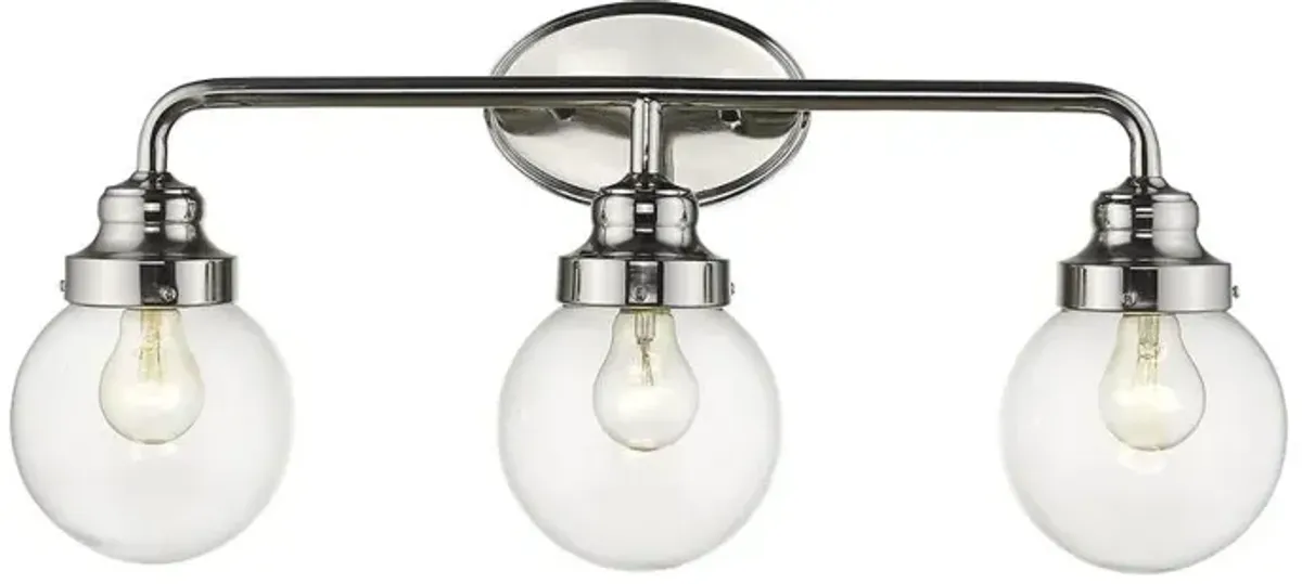 Hivvago Portsmith 3-Light Polished Nickel Vanity