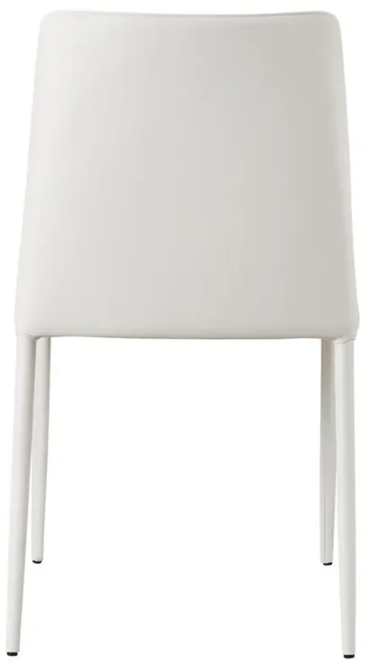 Moe's Home Collection NORA PU DINING CHAIR WHITE-SET OF TWO