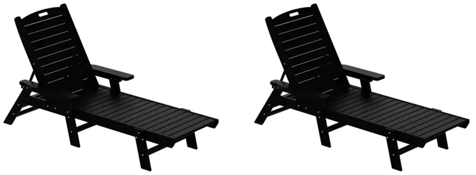 WestinTrends Adirondack Outdoor Chaise Lounge (Set of 2)