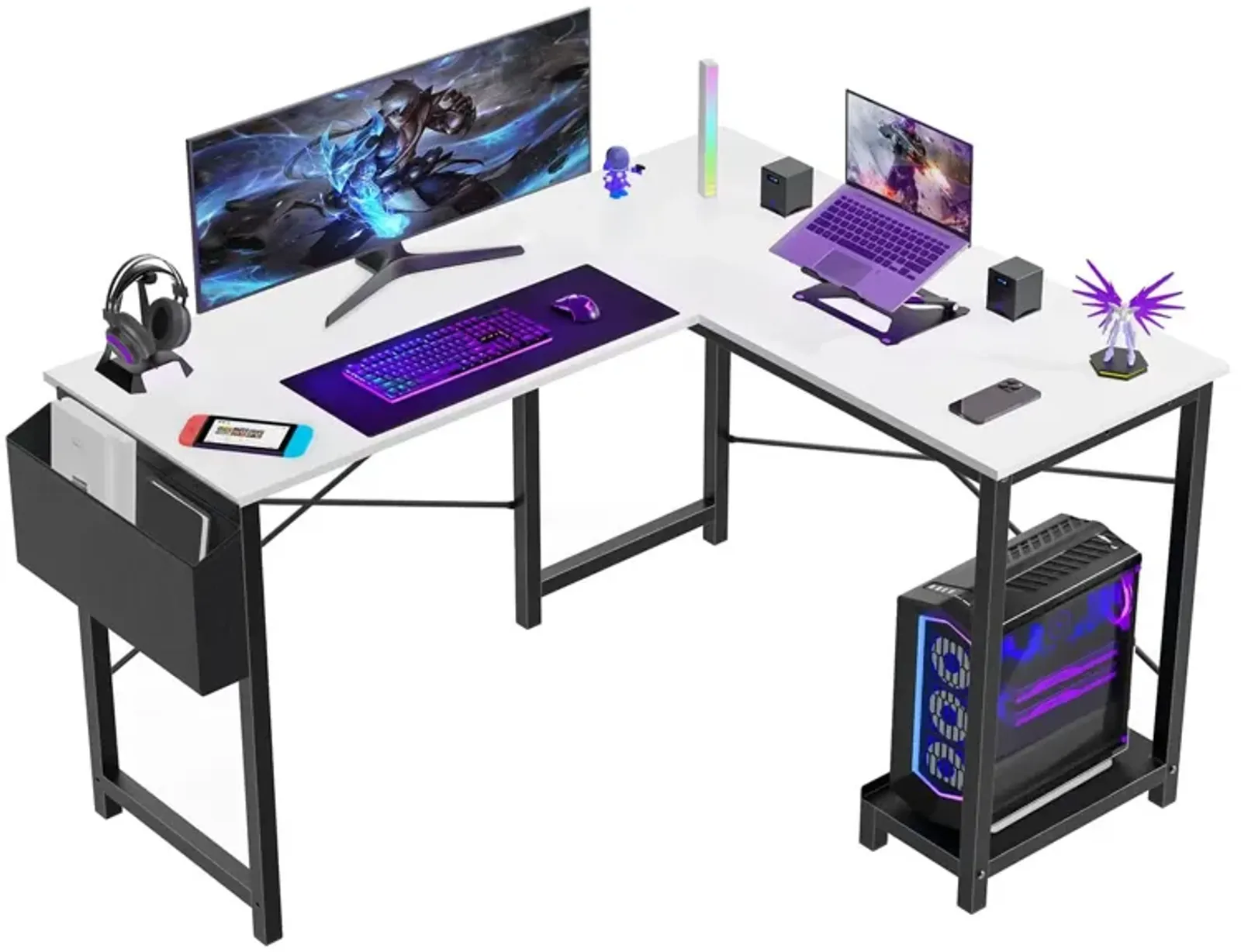 L Shaped Gaming Desk, Hite