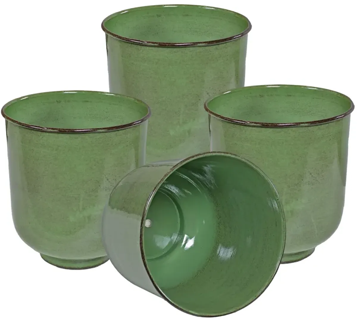 Vivian Metal Outdoor Planter Set of 4