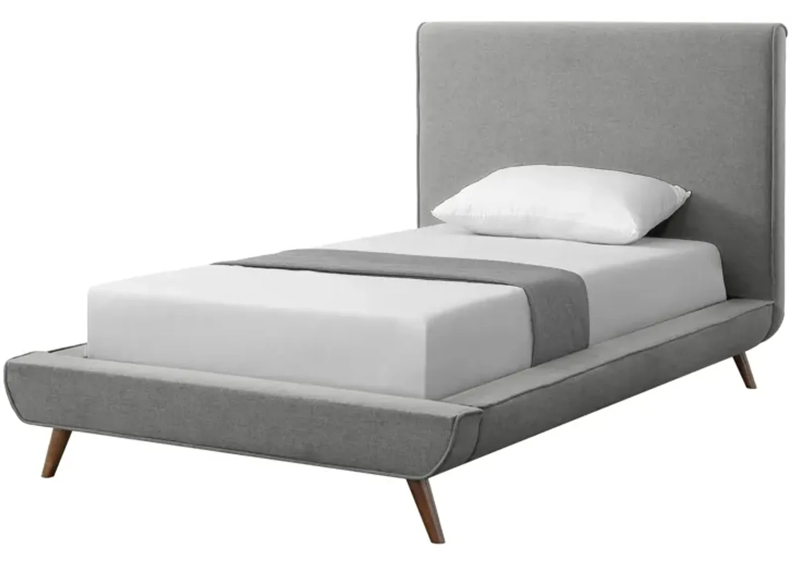 Loft Lyfe Eliezer Linen Upholstered Platform Bed