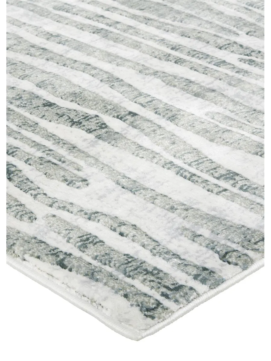 Atwell 3218F Gray/Green/Ivory 3' x 8' Rug