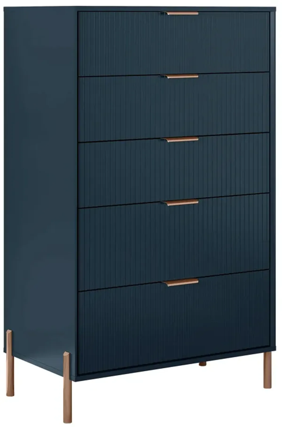 FESTIVO Modern 30" 5-Drawer Dresser Chest with Metal Handles