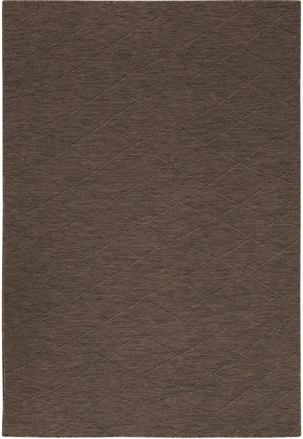 Washable Solutions WSL01 Mocha 5' x 7' Rug