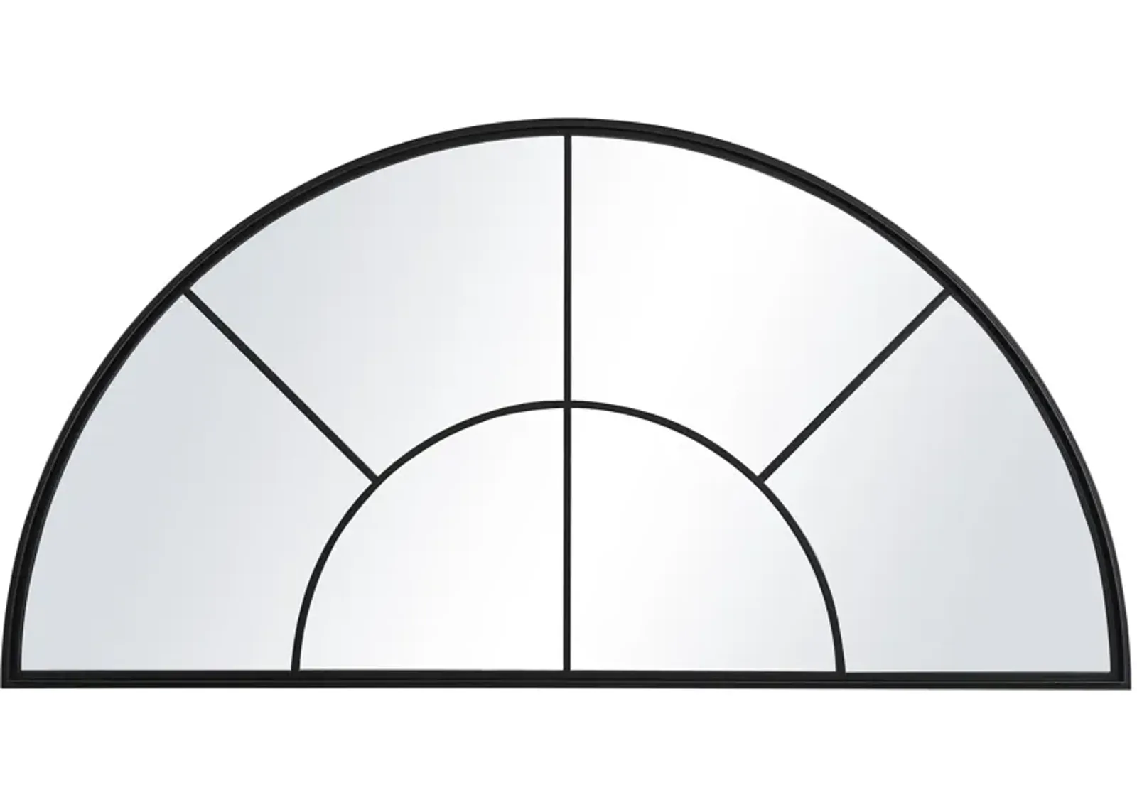 Rousseau Iron Window Arch Mirror