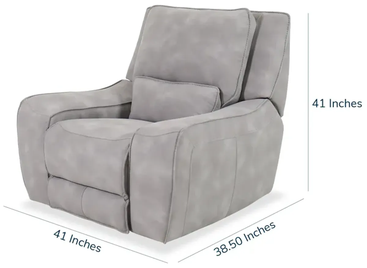 Buffy Zero Gravity Recliner in Gray