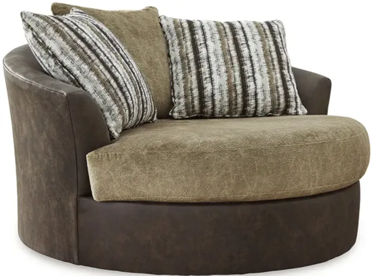 Alesbury Oversized Swivel Accent Chair