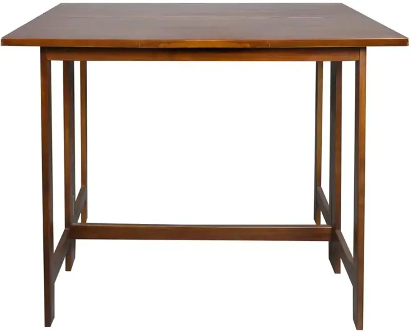 Solid Wood Folding Console to Dining Convertible Table