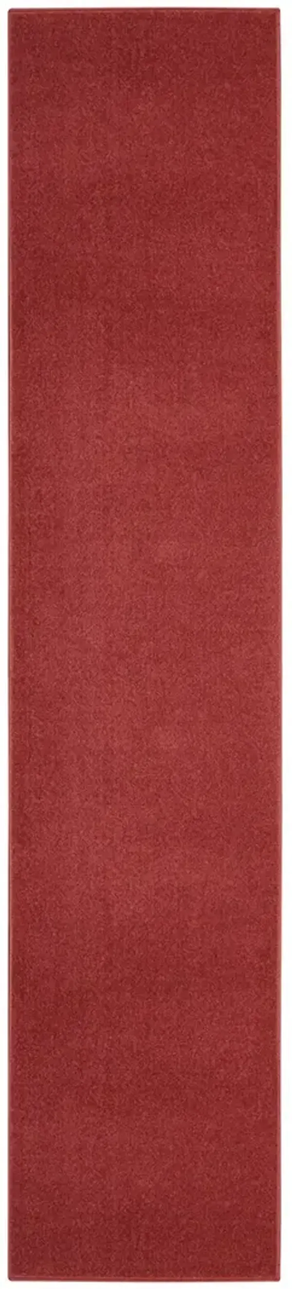 Nourison Essentials NRE01 Brick Red 2'2" x 20' Rug