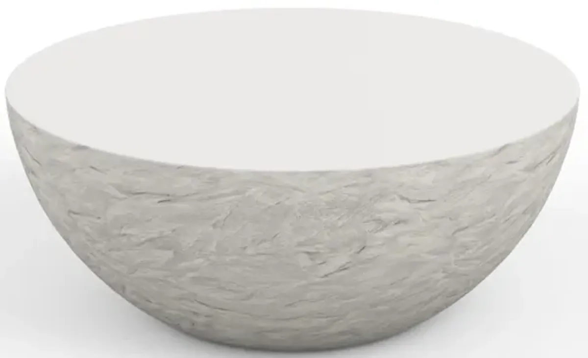 Antique Stone Bowl Coffee Table