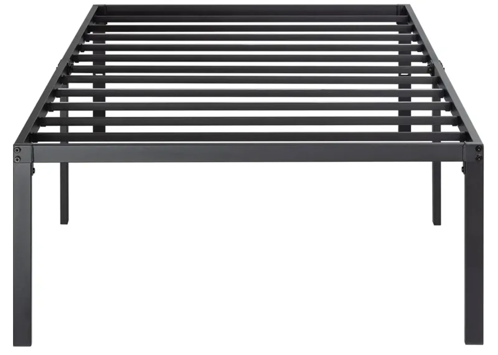 QuikFurn Twin 18-inch High Metal Platform Bed Frame with Under-bed Storage Space