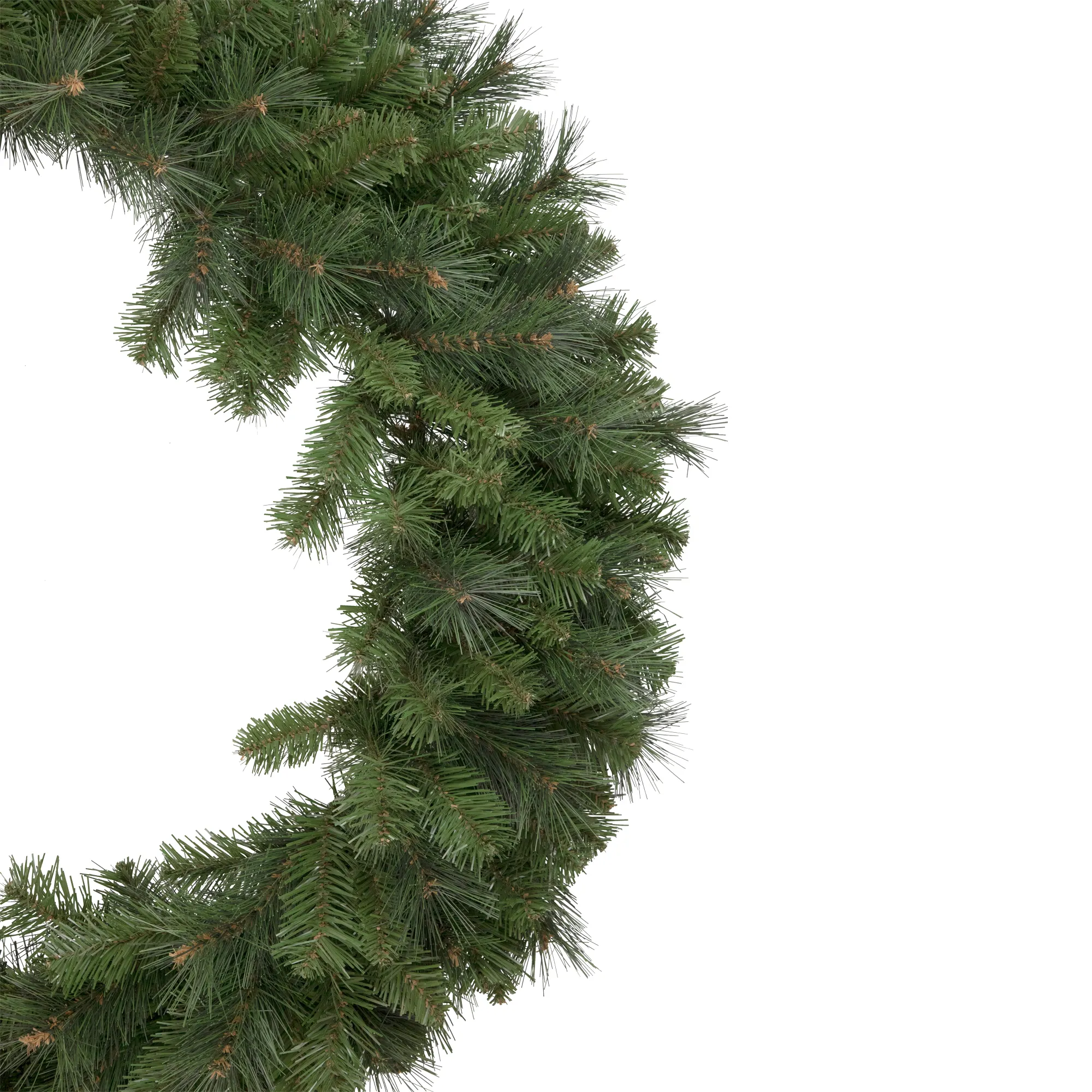 Beaver Pine Mixed Artificial Christmas Wreath  36-Inch  Unlit