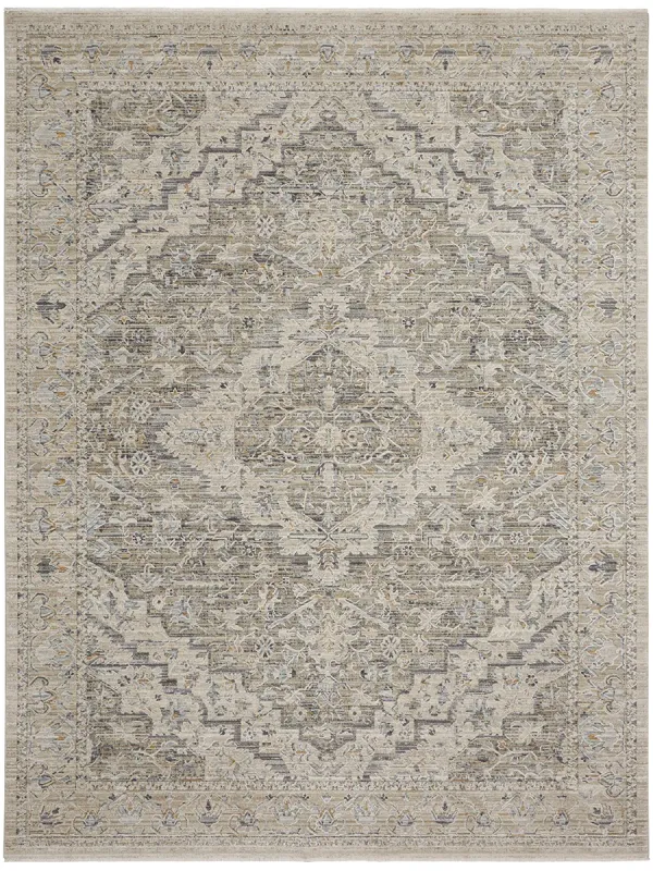 Lynx LNX04 Ivory/Taupe 7’10” x Round Rug