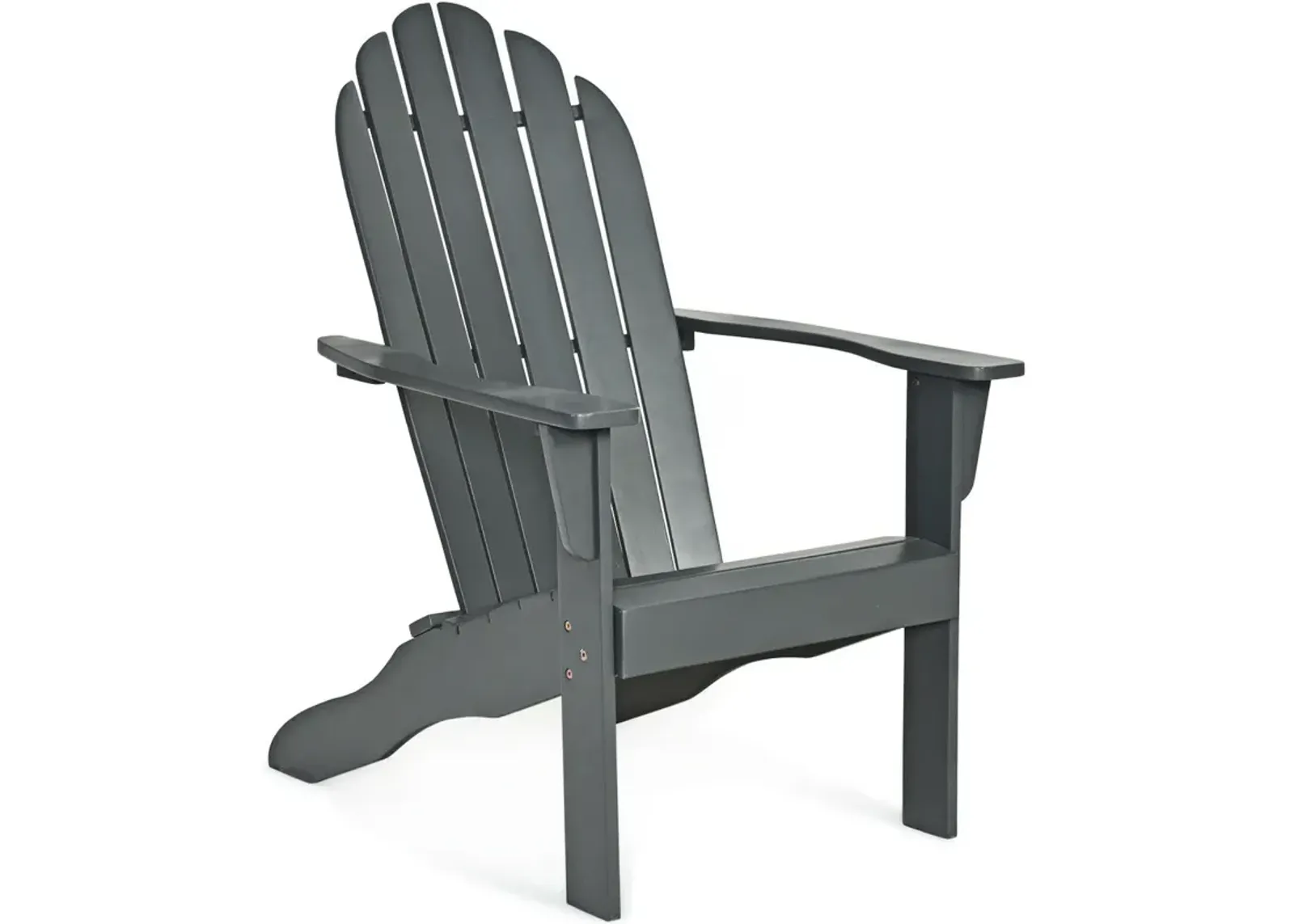 Acacia Wood Outdoor Adirondack Chair with Ergonomic Design