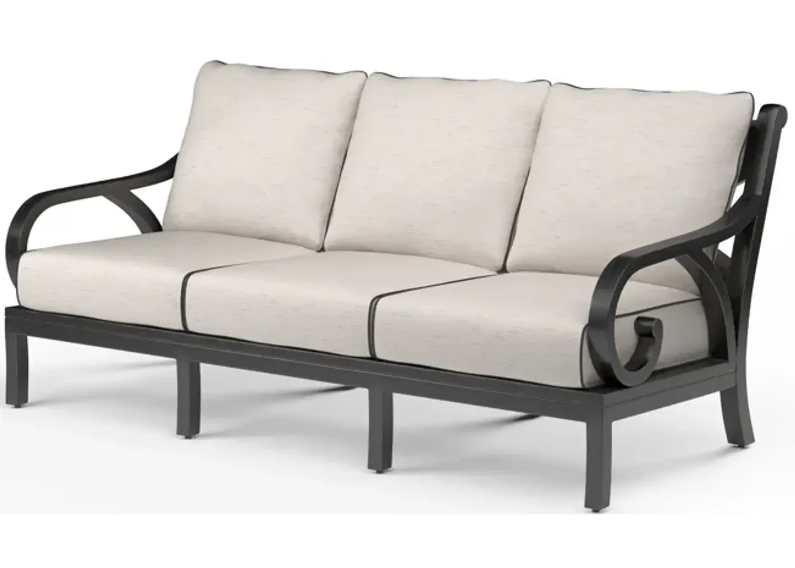 Monterey Sofa in Frequency Sand w/ Contrast Canvas Java Welt