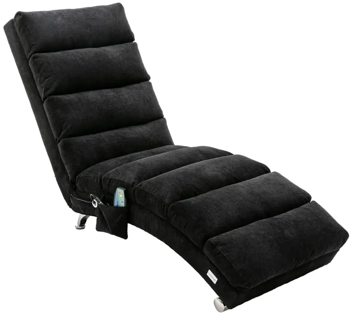 Linen Chaise Lounge Indoor Chair -  Modern Long Lounger for Office or Living Room