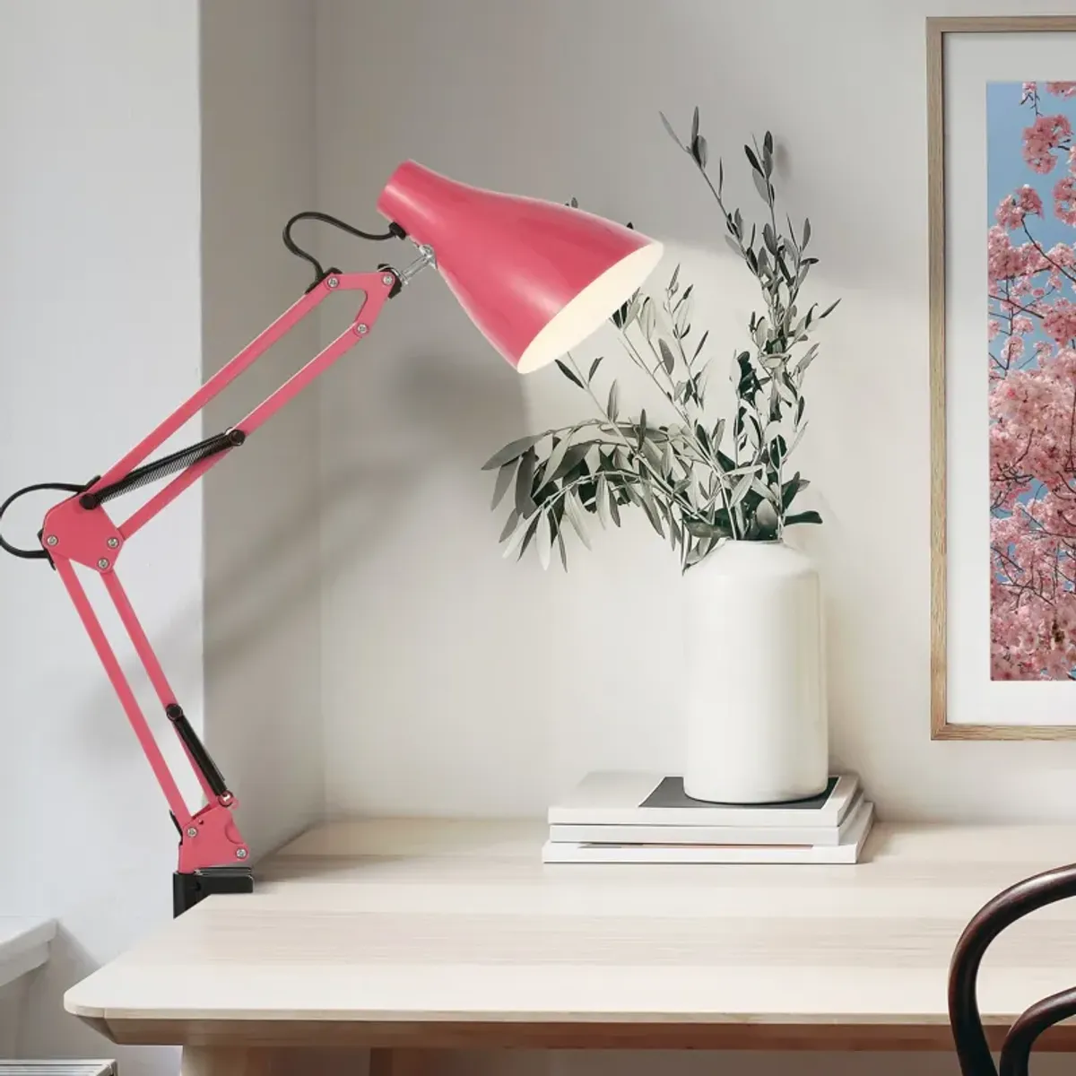 Odile Classic Industrial Adjustable Articulated Clamp On LED Task Lamp