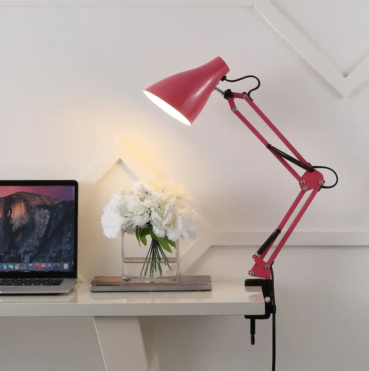 Odile Classic Industrial Adjustable Articulated Clamp On LED Task Lamp