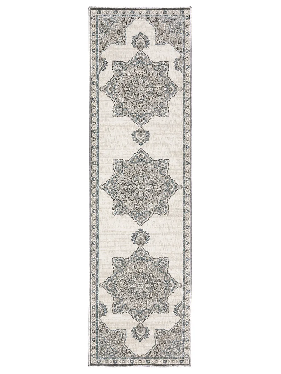 Ellington 2'3" x 7'6" Ivory Rug