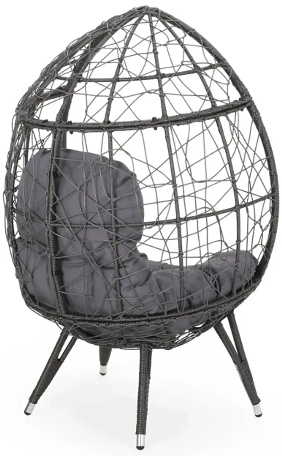 Merax Patio Rattan Egg Chair Teardrop Chair