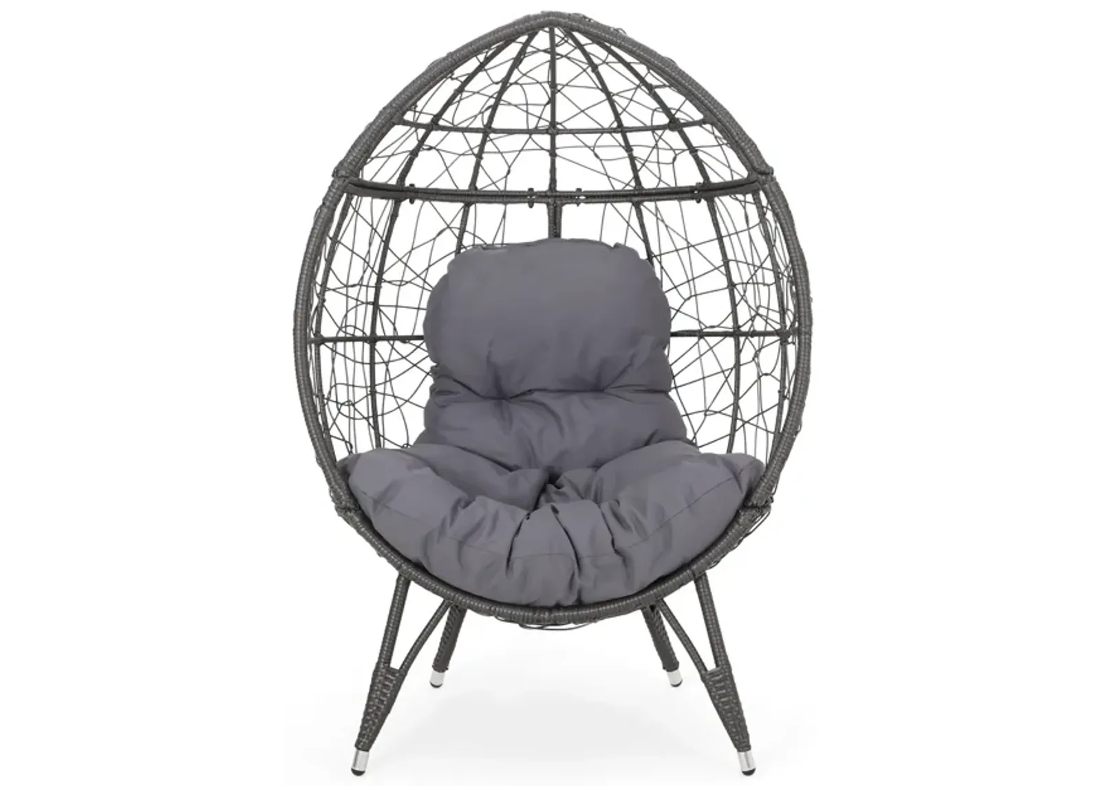 Merax Patio Rattan Egg Chair Teardrop Chair