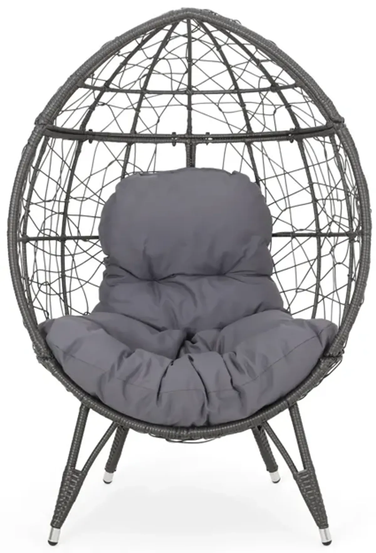 Merax Patio Rattan Egg Chair Teardrop Chair