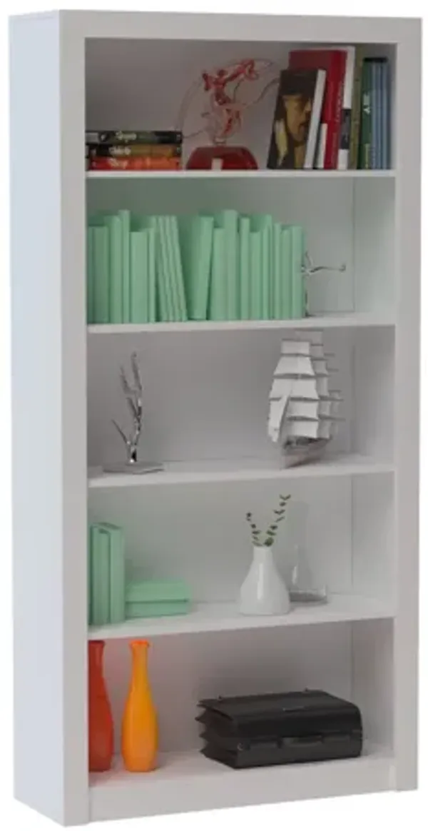 Olinda White Bookcase