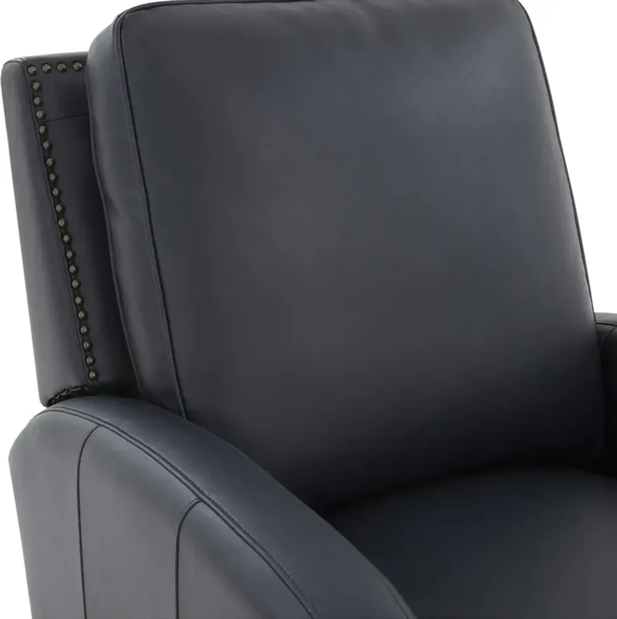 Comfort Pointe James Midnight Blue Faux Leather Push Back Recliner