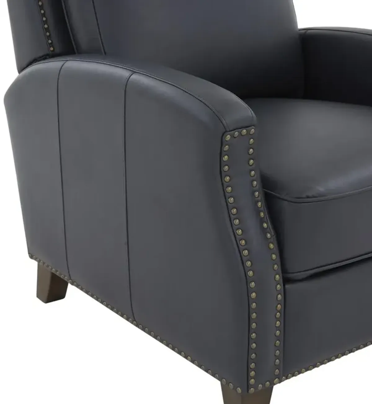 Comfort Pointe James Midnight Blue Faux Leather Push Back Recliner