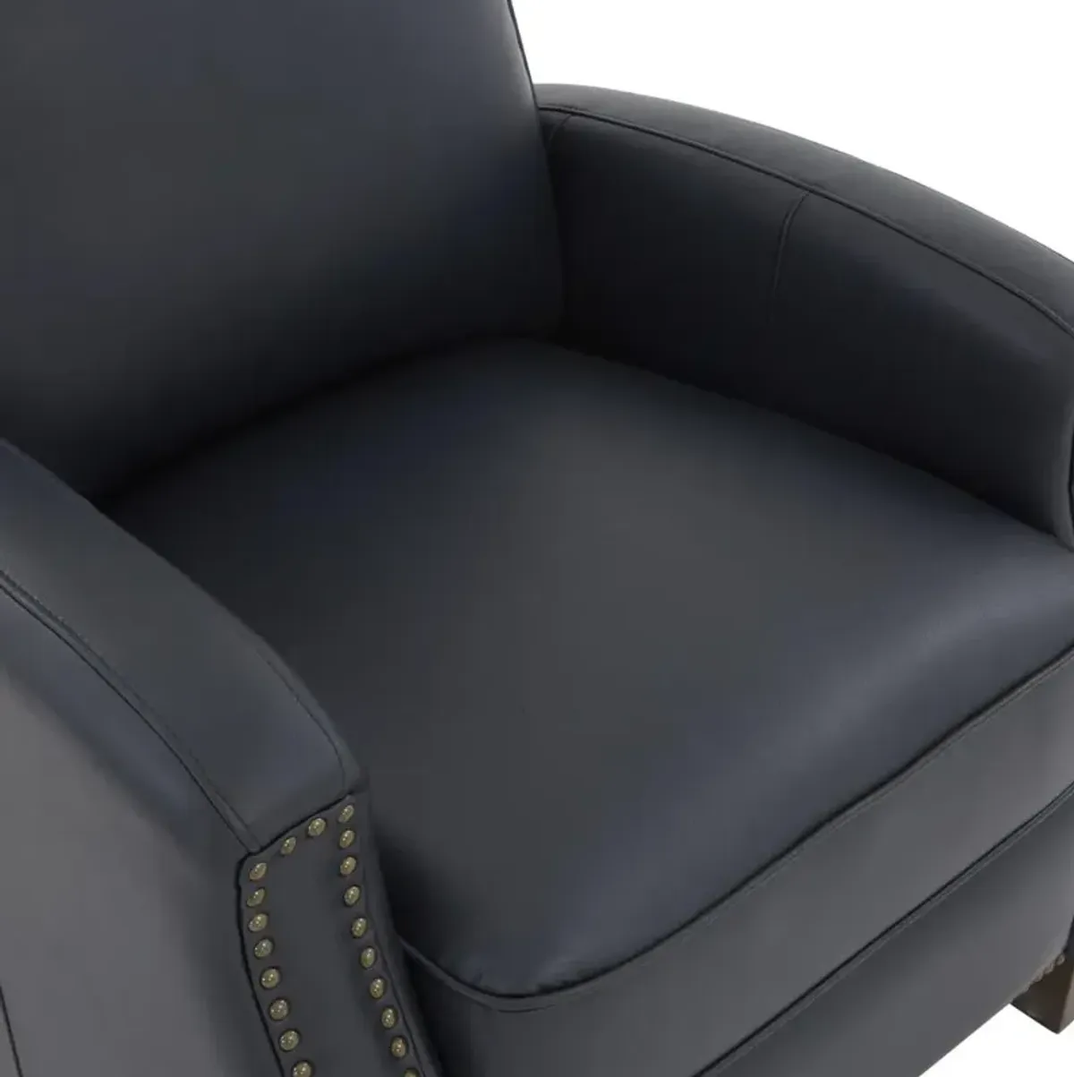 Comfort Pointe James Midnight Blue Faux Leather Push Back Recliner