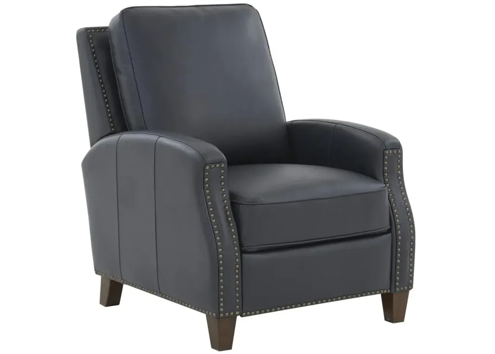 Comfort Pointe James Midnight Blue Faux Leather Push Back Recliner