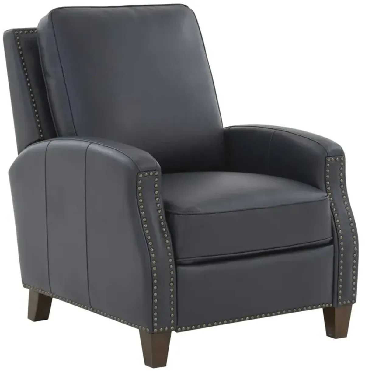 Comfort Pointe James Midnight Blue Faux Leather Push Back Recliner