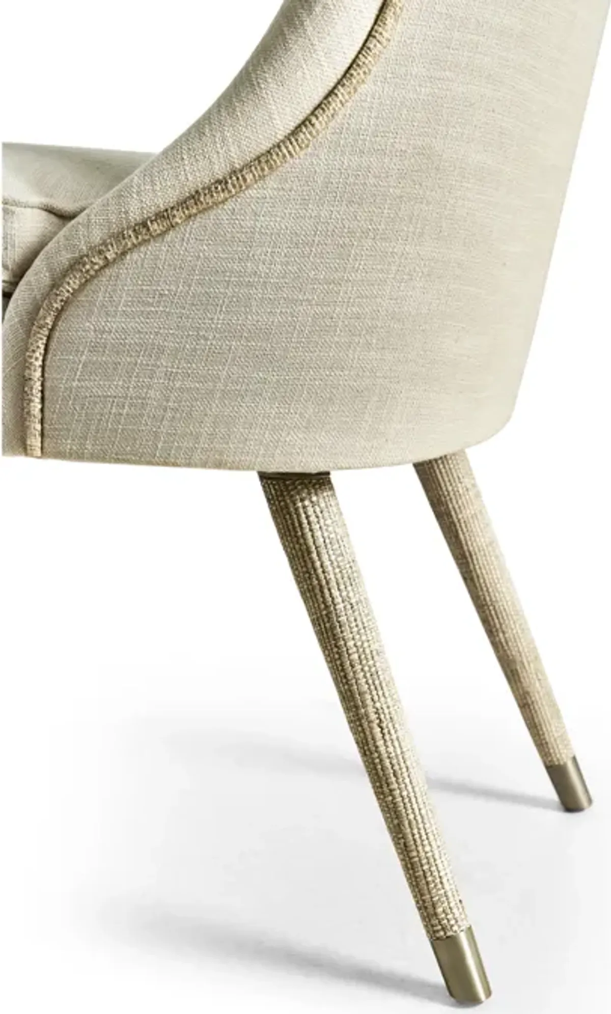 Shoal Linen & Grass Cloth Side Chair